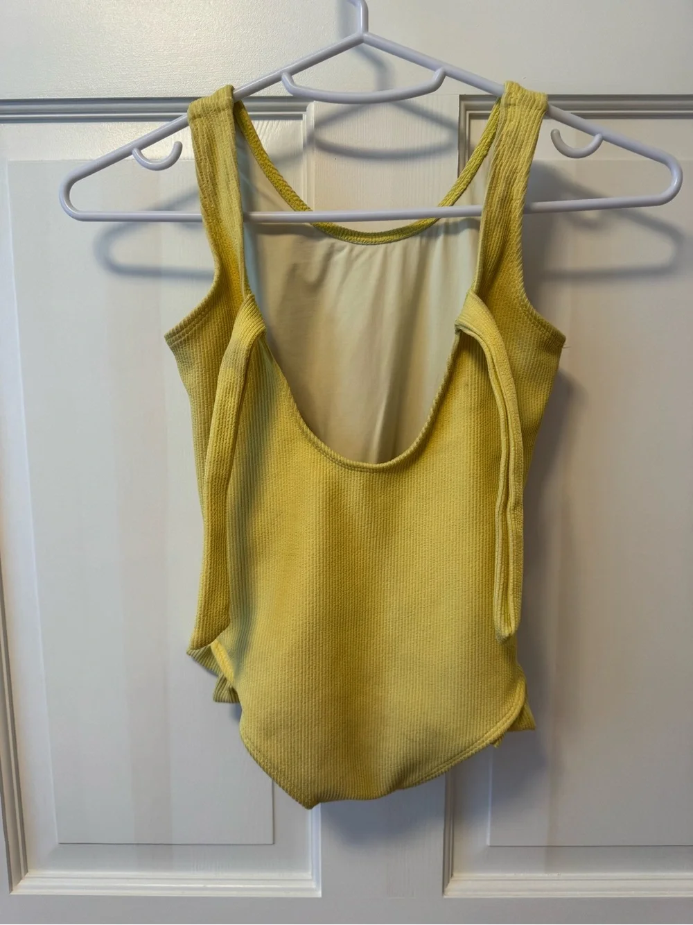 Girls' Sunny Yellow Ribbed One-Piece Bodysuit
